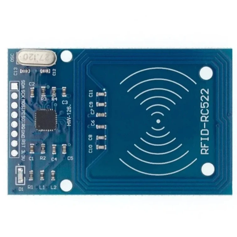 Фото Беспроводной модуль Arduino, 1-10 шт., IC-ключ, SPI-считыватель, модуль приближения IC-карты MFRC-522 RC-522, антенна RFID №5