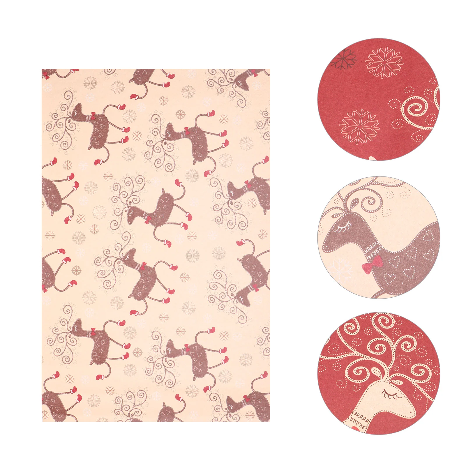 

Paper Wrapping Gift Christmas Tissue Holiday Wrap Xmas Sheets Reindeer