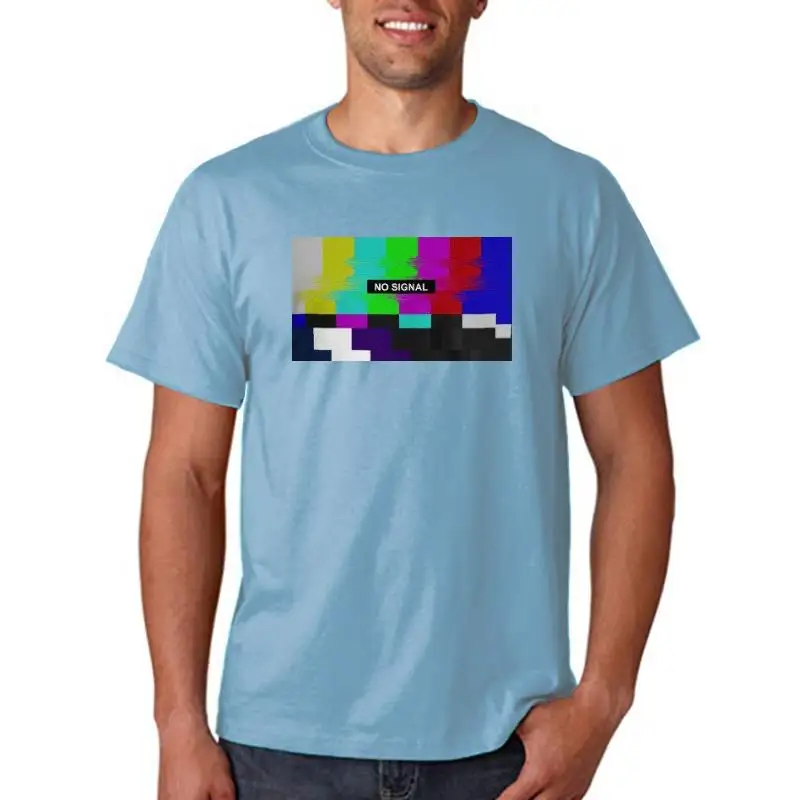 

TV SMPTE цветная тестовая футболка с рисунком без сигнала