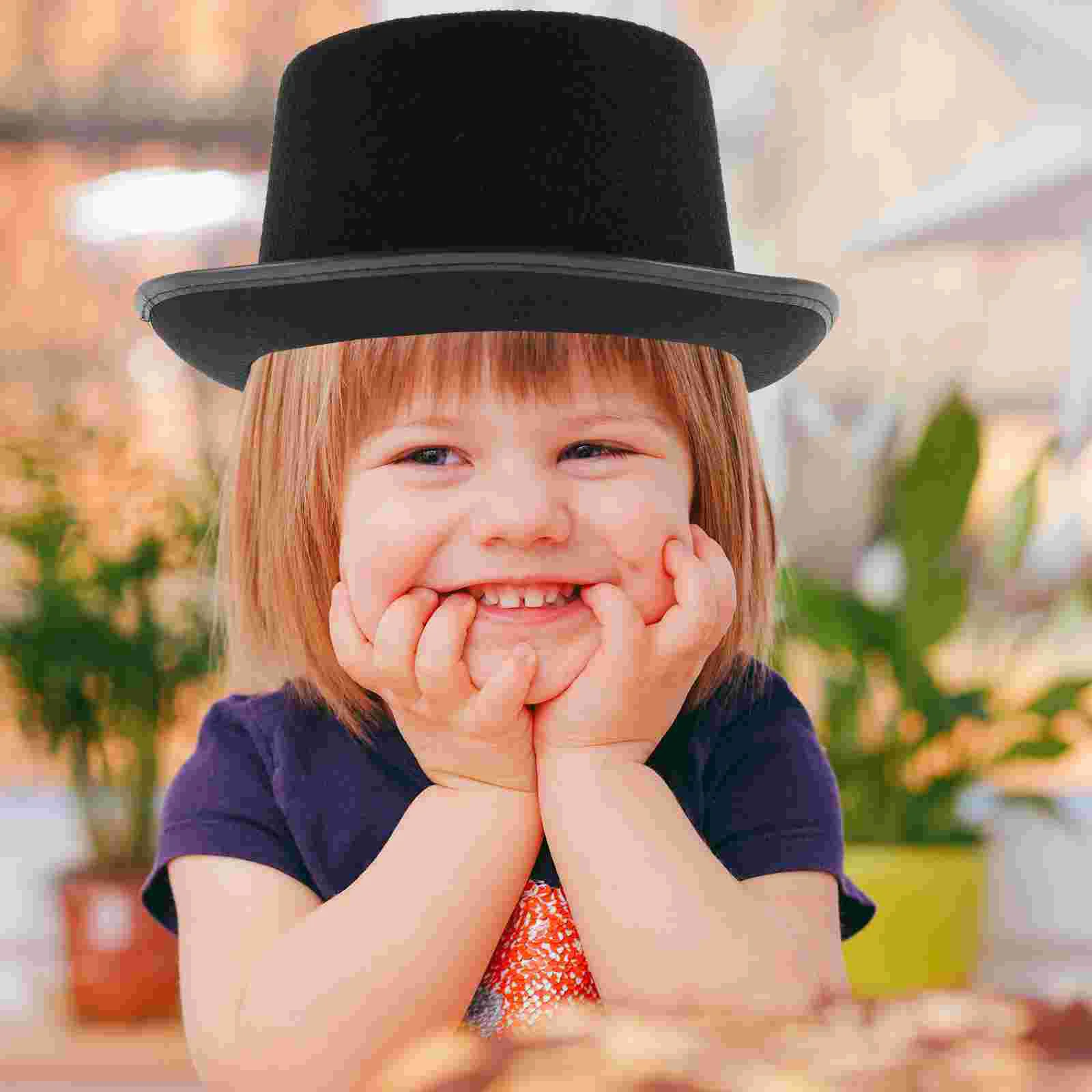 Вечерняя шляпа Кепка Федора Викторианские крутые шляпы Черные для заключения