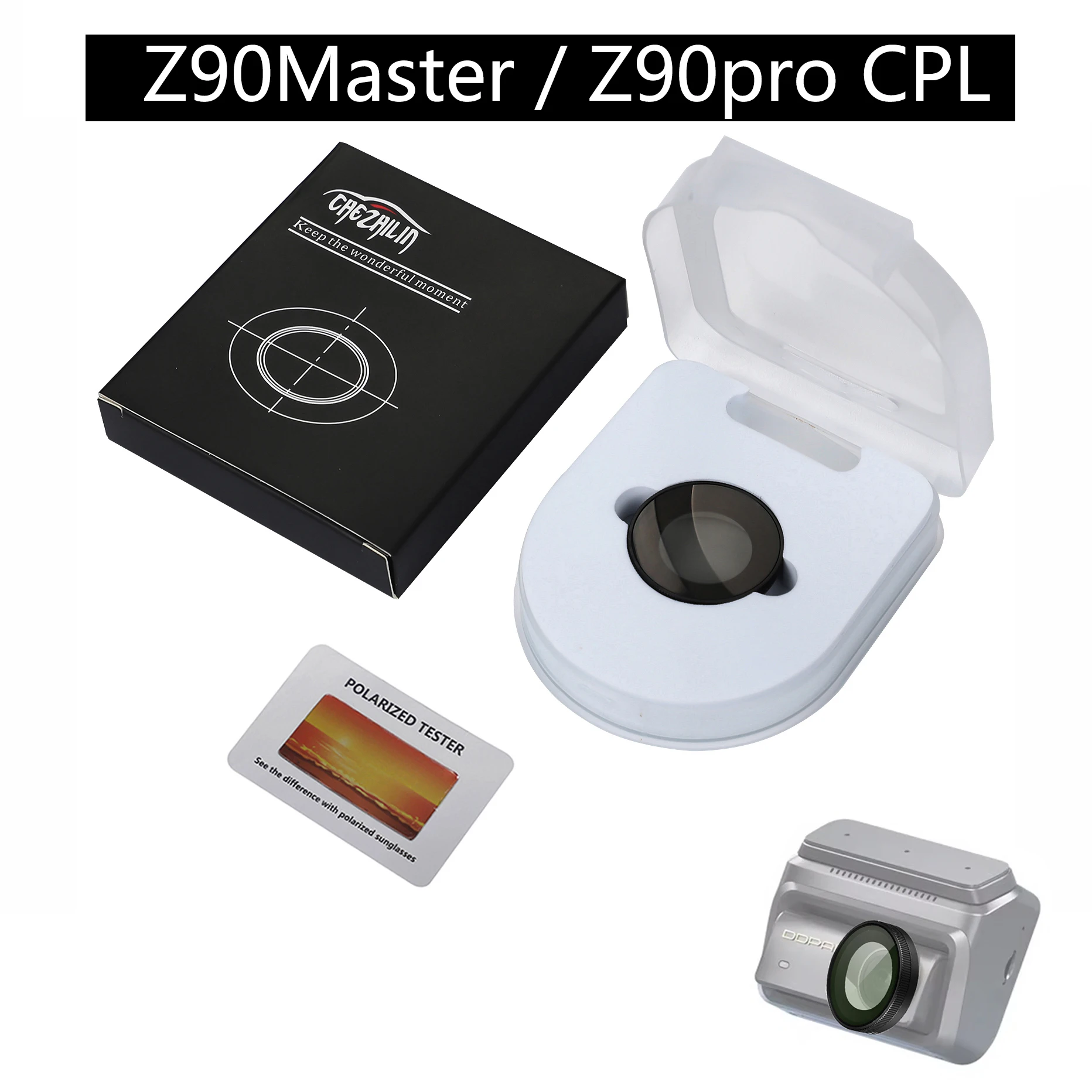 

Для DDPAI Z90Master/Z90pro защита от пыли объектива антибликовый фильтр CPL для DDPAI фильтр CPL задней камеры