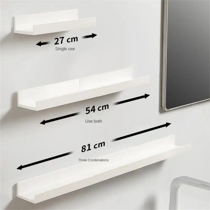 

1Set Clear Acrylic Record Shelf Wall Mount Album Records Storage Rack With Installation Hardware Tools Home Floating Bookshelf