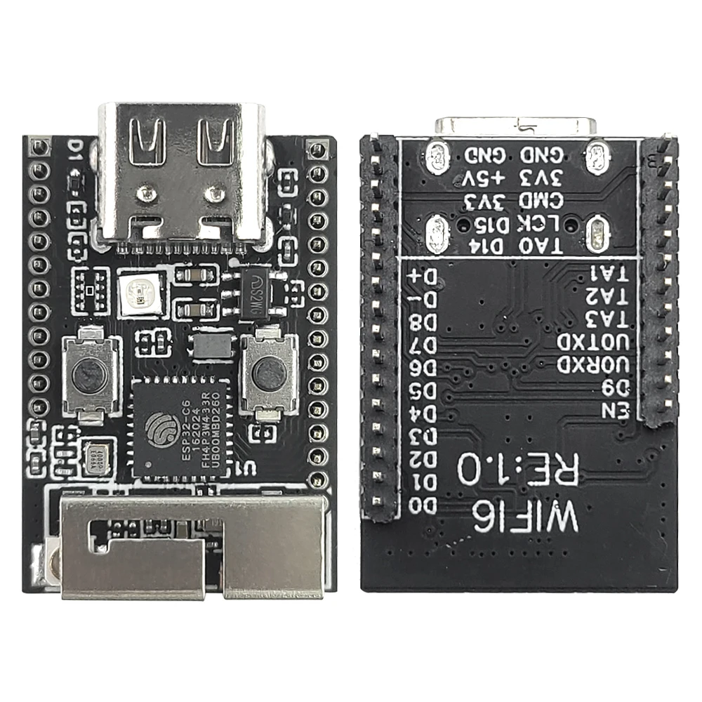 Wifi6 ESP32 C6 разрядная плата Женская 32-разрядная флэш-память N4 BT Wifi модуль с кварцевым