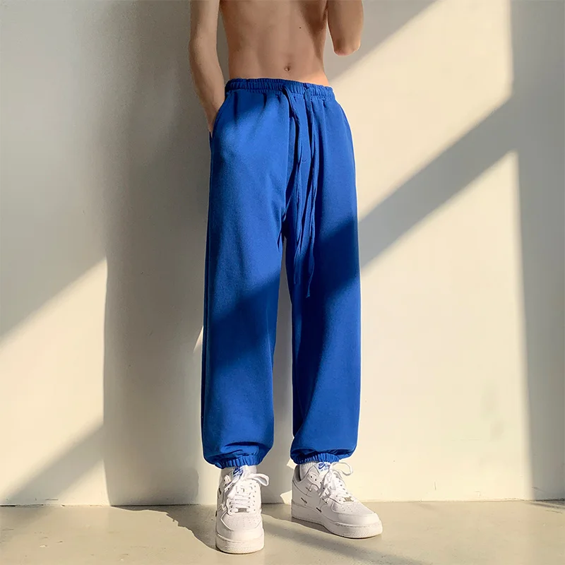 

SYUHGFA 2022 Summer Men Clothing Sweatpants Elastic Waist Drawstring Joggers Pant Loose Running Outdoor Casual Trousers