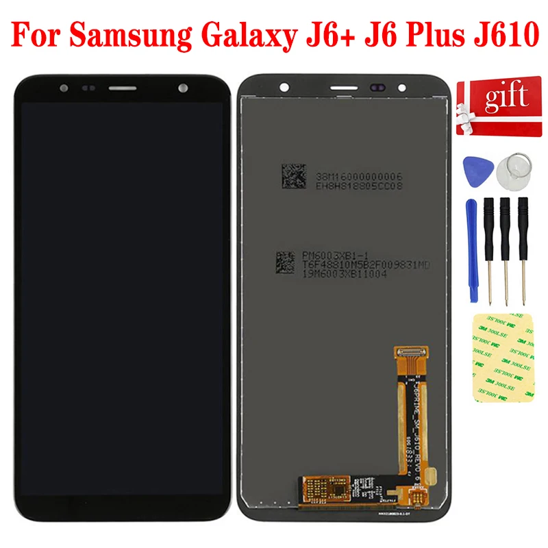 Оригинальный ЖК-дисплей для Samsung Galaxy J6 + Plus J610 J610F J610FN панель монитор Pantalla