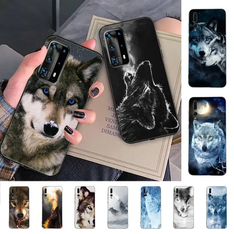 

YNDFCNB Angry snow wolf Phone Case for Huawei P30 40 20 10 8 9 lite pro plus Psmart2019