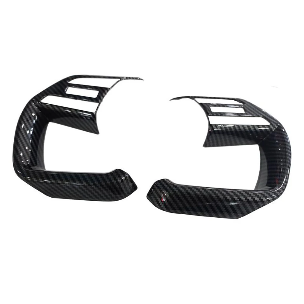

For Hyundai Tucson 2021 2022 Car Steering Wheel Button Cover Trim Frame Decoration Sticker Accessories,Carbon Fiber