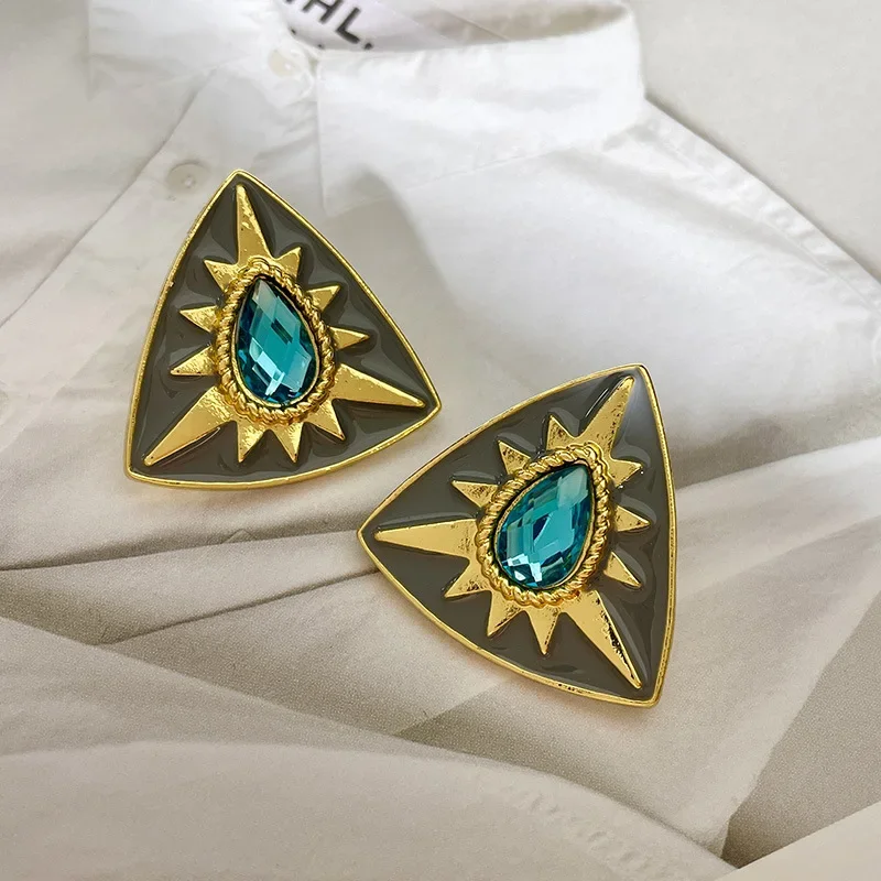 Женские Геометрические серьги-гвоздики Draweye Модные Винтажные элегантные серьги