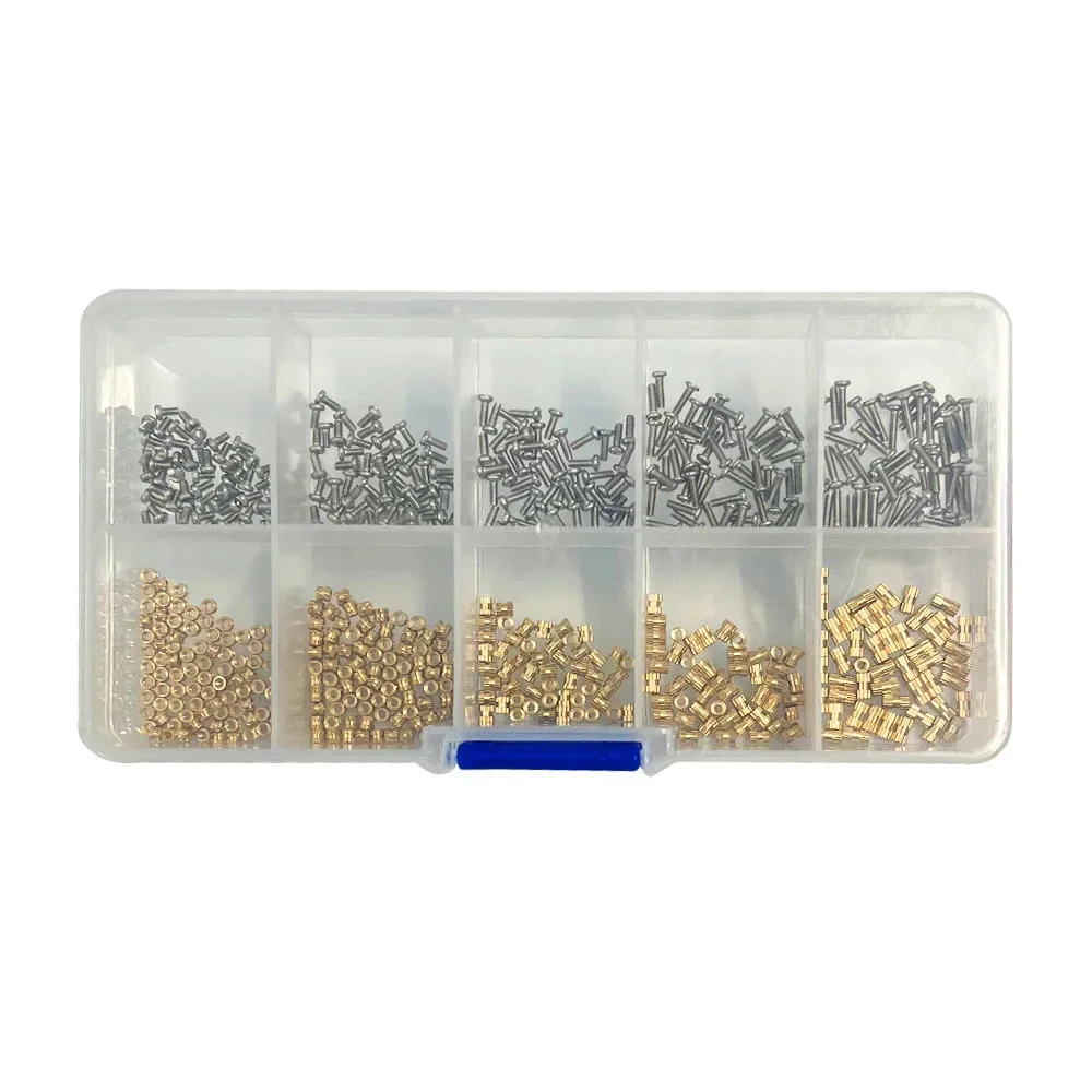 M1 M1.4 M1.6 M1.7 искусственный термоплавкий накатанный встраиваемый медный гайка из