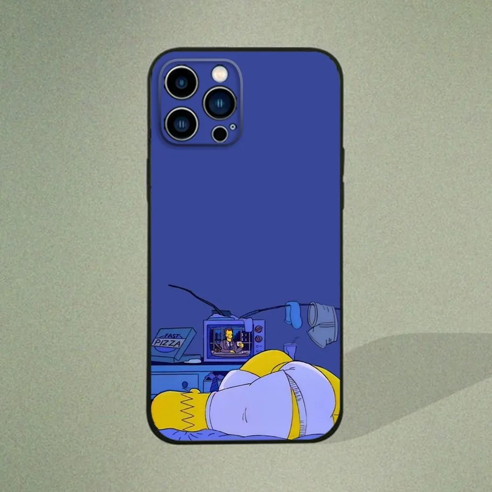C-мультяшный S-Симпсоны чехол для телефона IPhone 15 14 13 12 11 Pro Max Mini 8 7 Plus SE2 X XR XS MAX