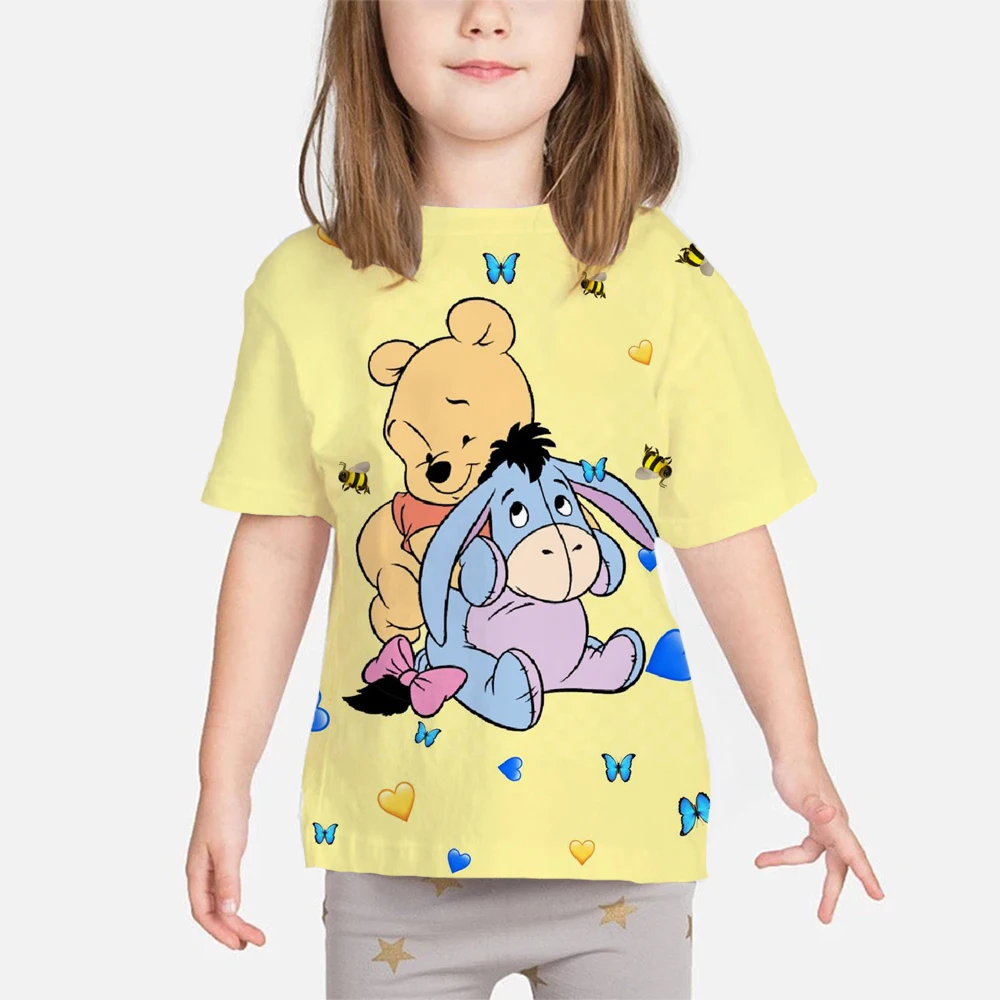

Футболка детская летняя с 3D-принтом «Винни-Пух»