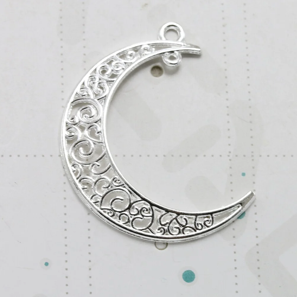 20 Pcs Moon Pendant DIY Charm Set Jewelry Making Pendants Charms Accessories Alloy