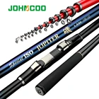 Телескопическое спиннинговое удилище JOHNCOO для серфинга, 4,3 м, 5,3 м, #1, Удочка из углеродного волокна ISO, удочка для ловли на скалах, удочка для морской рыбалки