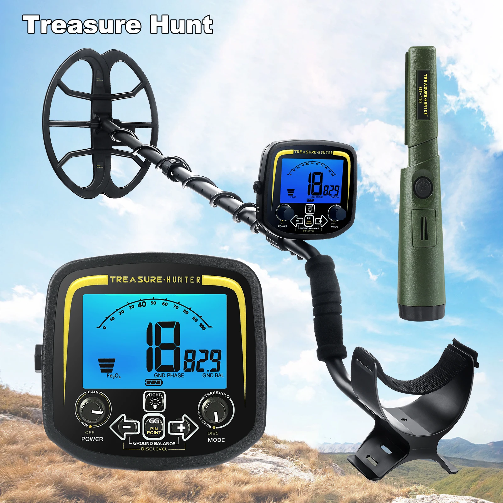 

Underground Good Metal Detector Adjustable Tracker High Sensitivity Detector De Metaux IP68 Waterproof Pinpointing Circuit Wire