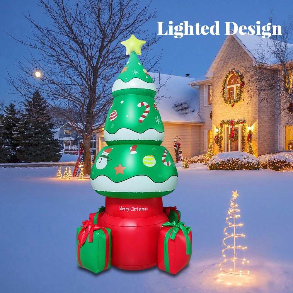 

LED Christmas Inflatable Tree Ornaments Winter Inside Outdoor Toys Gift