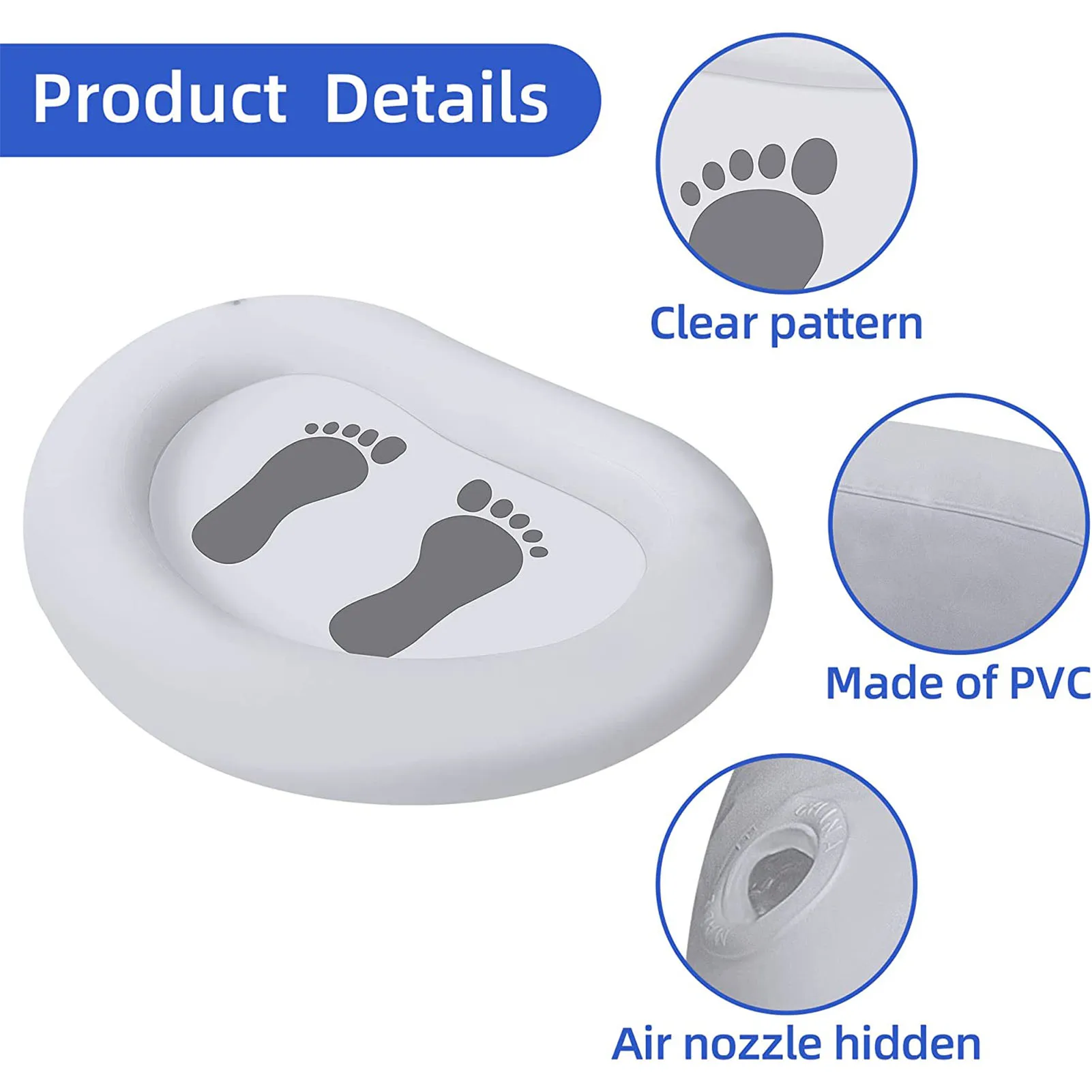 

Inflatable Foot Wash Basin Foldable Swimming Pool SPA Foot Washing Basin Multi-Function Travel Foot Care Bath Basins