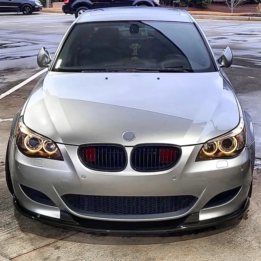 Для BMW 5 серии E60 E61 2005-2010 M5 аксессуары спойлер на передний бампер комплект