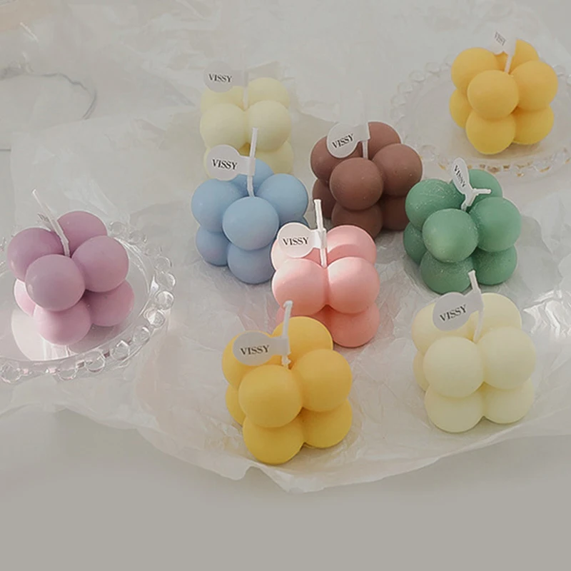 

Handmade Scented Candles Aromatherapy Props Lightings DIY Candles Macaron color Gift INS Shooting Cute Lovely Home Decoration