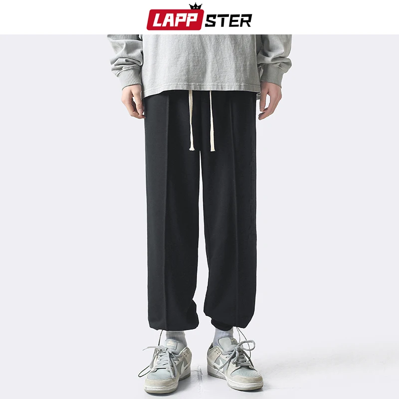 

Мужские мешковатые спортивные брюки LAPPSTER в стиле Харадзюку 2023, мужские черные комбинезоны, уличная одежда, джоггеры, штаны, мужские японски...
