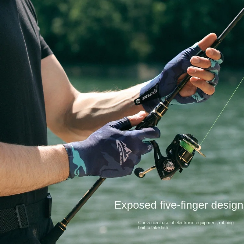 Летние шелковые перчатки для рыбалки