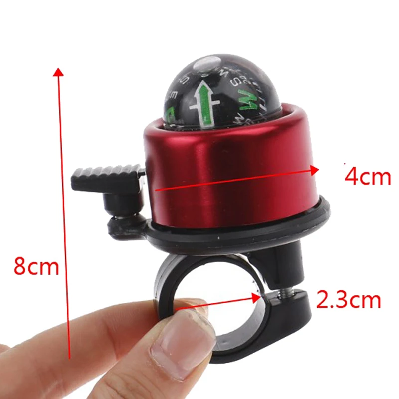 

1pcs Bicycle Car Bell Metal Color Mountain Bike Bicycle Compass Bell Bicycle Loud Horn Outdoor Safety Cycling Bicycle Accessory