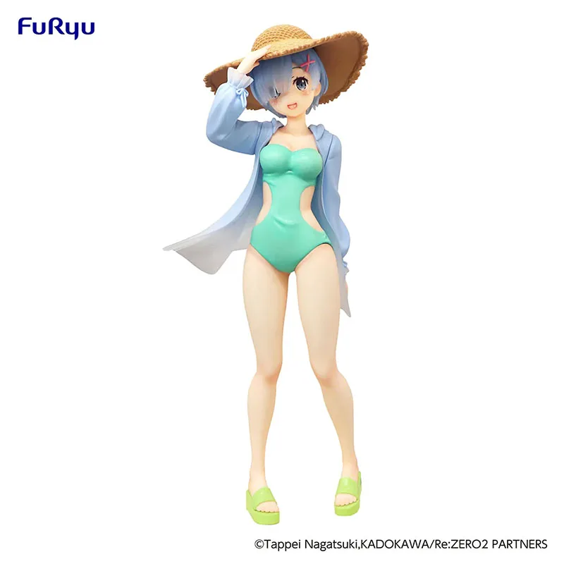 

Оригинальные летние каникулы FURYU Rem Ver. Фигурка из настоящего японского аниме «Re:Life in A другой мир от нуля», игрушечная фигурка, подарок