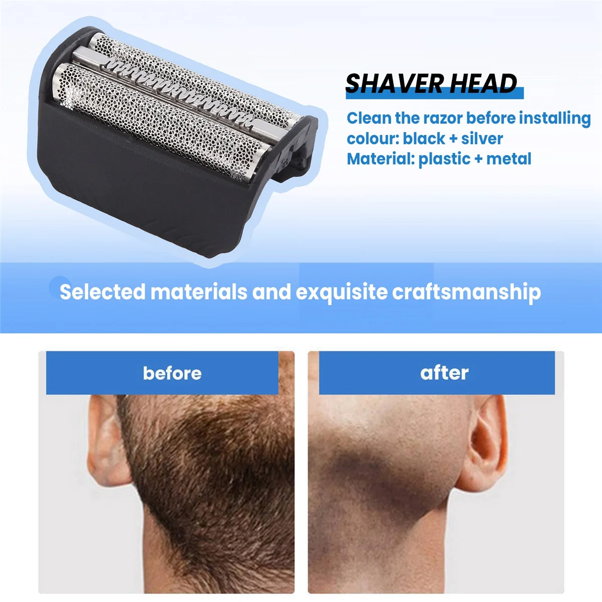 Экран из фольги 30B + лезвие для Braun 3 серии SmartControl 4000 SyncroPro и 7000 TriControl 5495 7505 7520 7650 195S