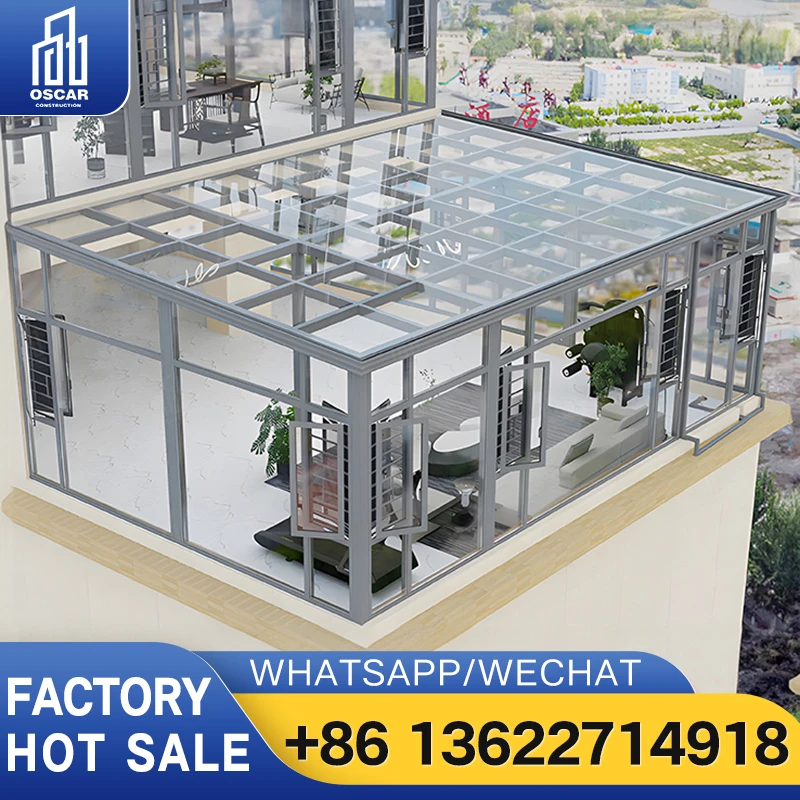 Стеклянная хижина для сада