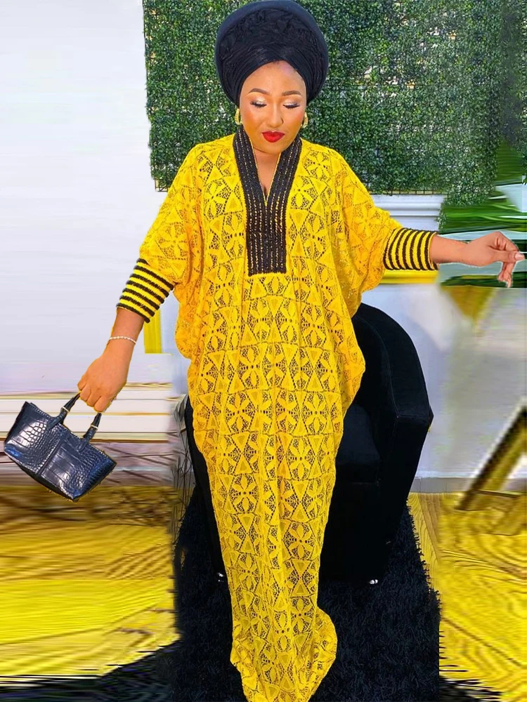 

Lace Dresses For Women Dubai African Kaftan Abayas Traditional Party Gown Two Piece Set Robe Wedding Evening Dress Loose Boubou