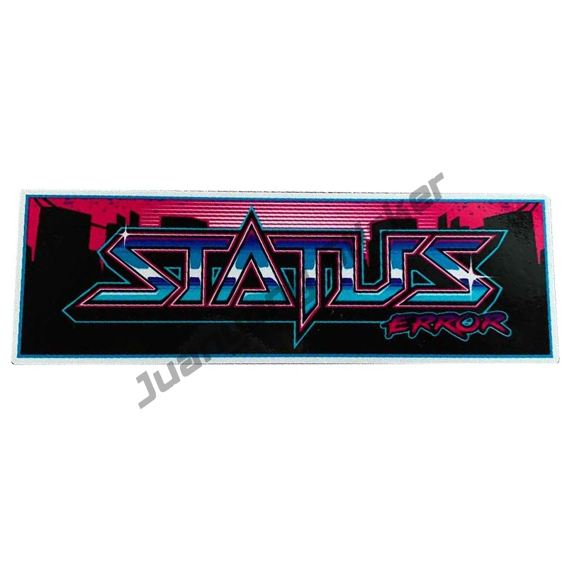 

Status Error Slap JDM Refit Car Stickers Windshield Bumper Creative Decal Window Truck Camper Scratch Proof Decoration PVC13x5cm