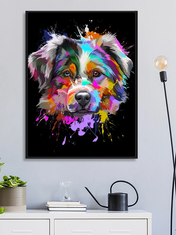 5D алмазная живопись сделай сам животное собака леопард обезьяна Набор для