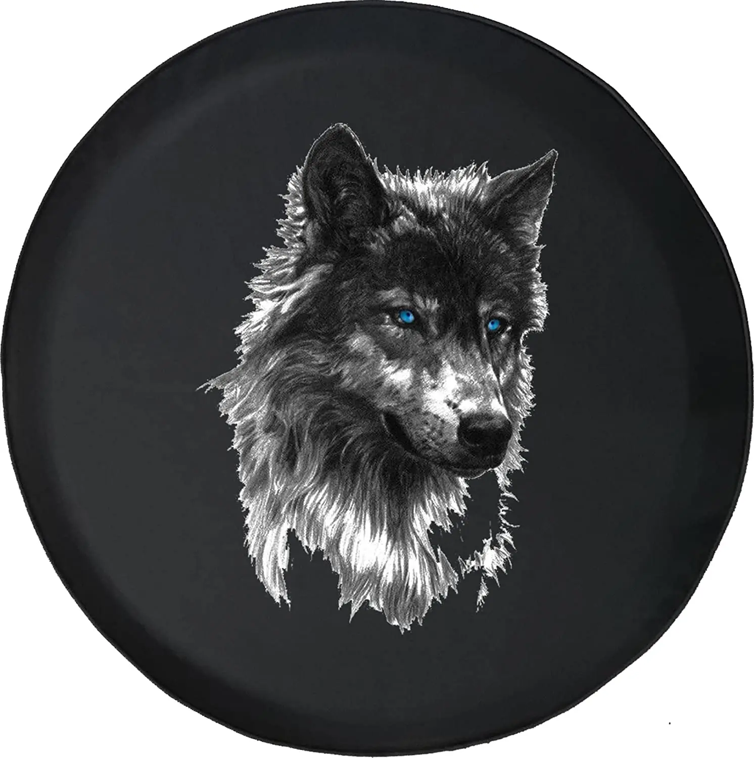 

Spare Tire Cover Grey Wolf Black 28 Inch
