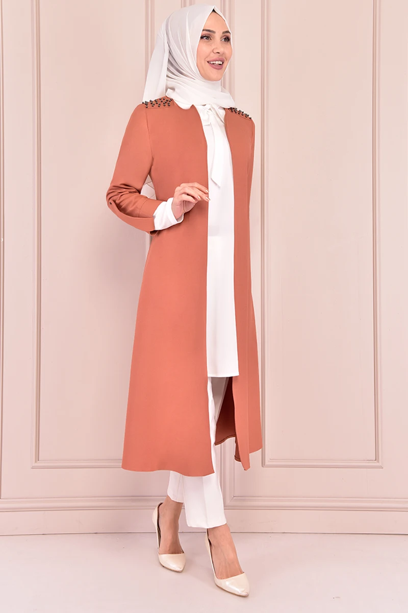 

Длинная двойная куртка Kombin Salmon KBR1970