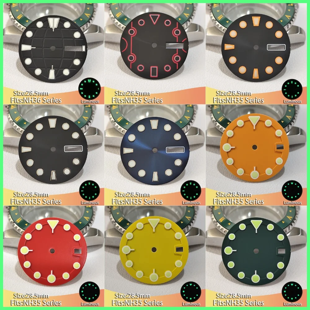 Циферблат для мужских часов NH35/NH36 38 5 мм 1 шт