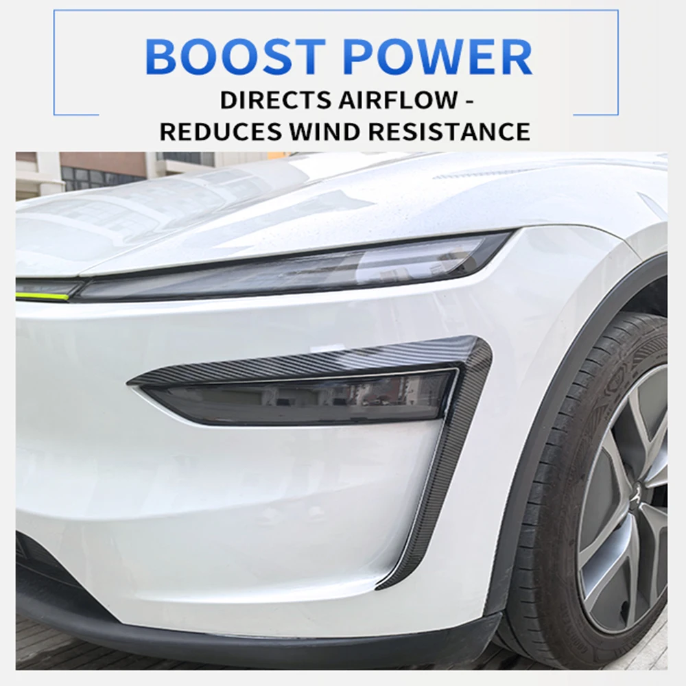 Фото Для Tesla Model Y L 2026 Juniper: Декоративные накладки на передний бампер, ветровые ножи, накладки на фары, рамки противотуманных фар, автомобильные аксессуары №3