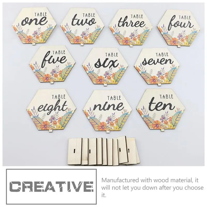 

10 шт. настольные цифры, деревянные цифры, дизайнерские знаки, знаки для приема, сиденья, декор для свадебной вечеринки