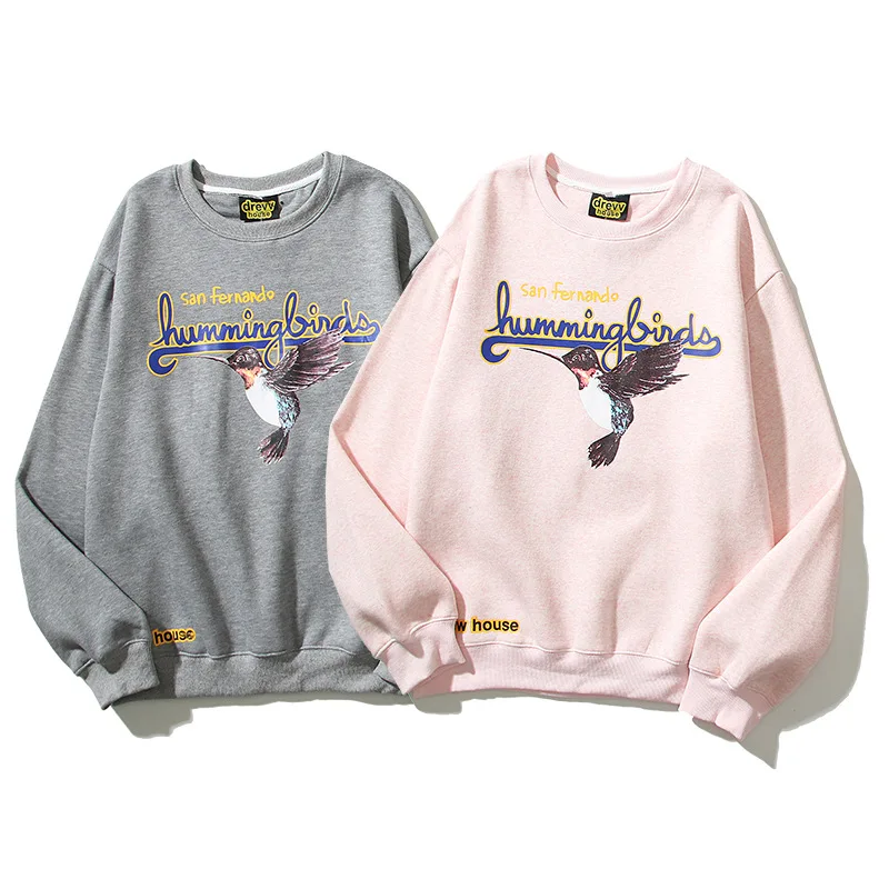 

Толстовка мужская с флисовой подкладкой, с капюшоном и принтом птиц