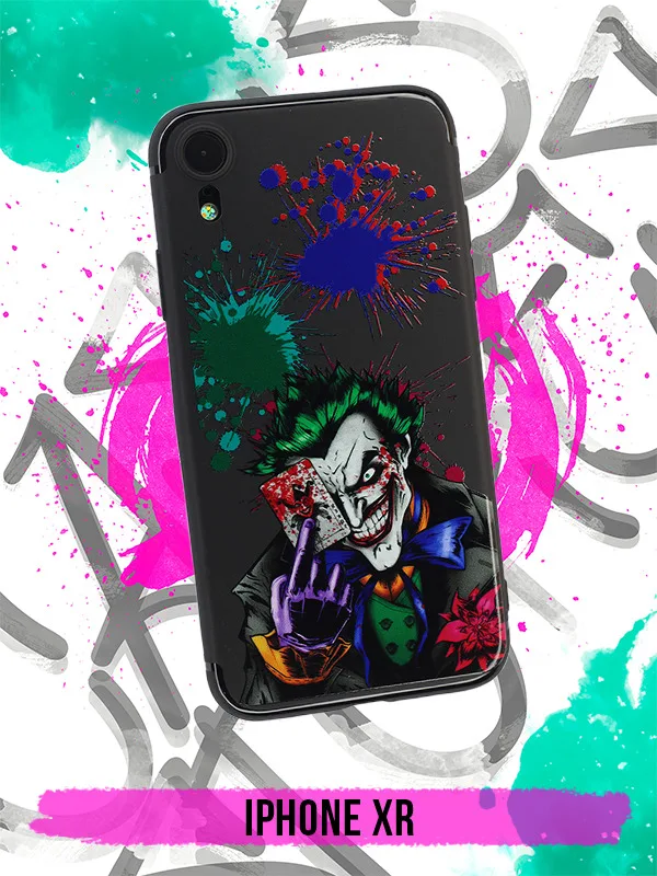 

Силиконовый чехол Джокер карта с кляксой для iPhone XR / Айфон XR
