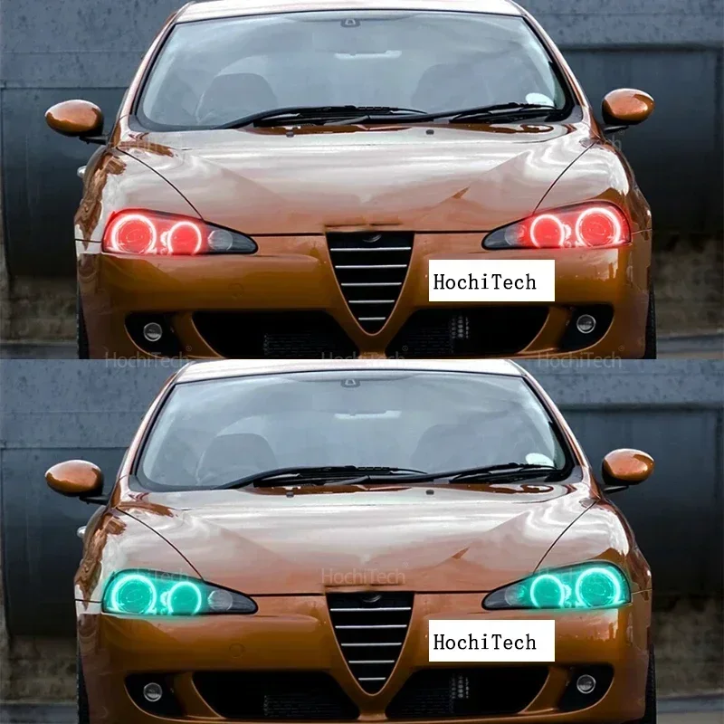 Фото Пульт дистанционного управления Angel Eyes LED Cotton RGB 16-цветное кольцо для фар для Alfa Romeo 147 2005 2006 2007 2008 2009 2010 Аксессуары №5