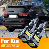 2pcs led license plate light bulb lamp w5w t10 168 canbus for kia carens rio sedona sorento soul sportage 1 2 3 4 1994 2019