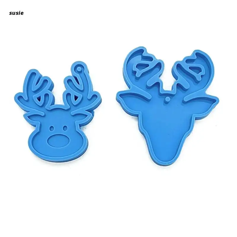 

Форма X7YA для эпоксидной смолы, форма для украшения в виде рождественского оленя