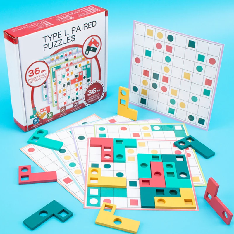

Деревянная подходящая детская игрушка, обучающий пазл логического мышления, подходящая игра, развивающая игрушка для интеллекта