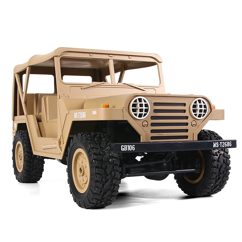 1/14 RC Climbing Car Electric Four-wheel Drive Off-road Jeep with Light Shock Absorption System Remote Control Car Toy Gift