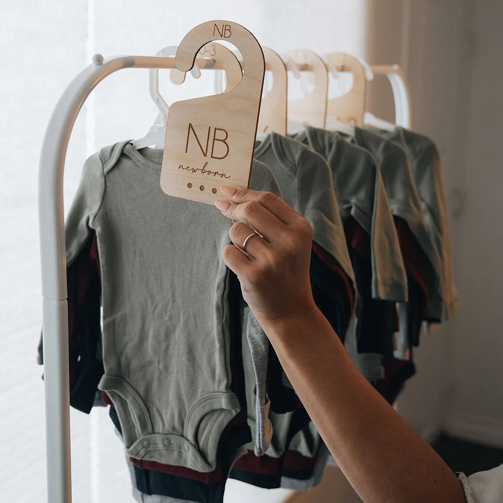 7 шт./лот 5 деревянные разделители для детского шкафа новорожденных 12 24 месяцев