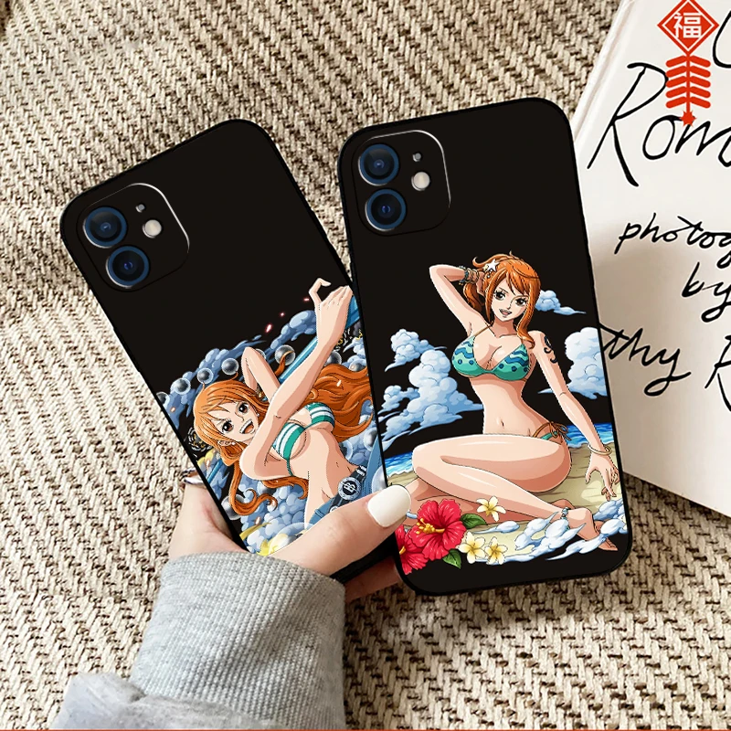 

ONE PIECE Anime Phone Case For Funda iPhone 13 12 11 Pro Max Mini X XR XS Max SE 2020 6 6s 7 8 Plus Funda Silicone Cover Coque