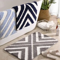 soft bathroom mat non slip absorbent washable rug comfortable bathtub side floor carpet shower room doormat entrance home decor