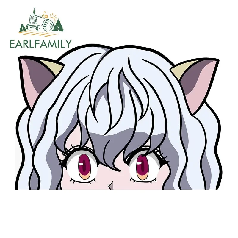 

EARLFAMILY 13 см x 9 см наклейка на машину с изображением злого кота неферпитоу аниме наклейка JDM Ван Чжи принадлежит охраннику наклейки автомобильные аксессуары