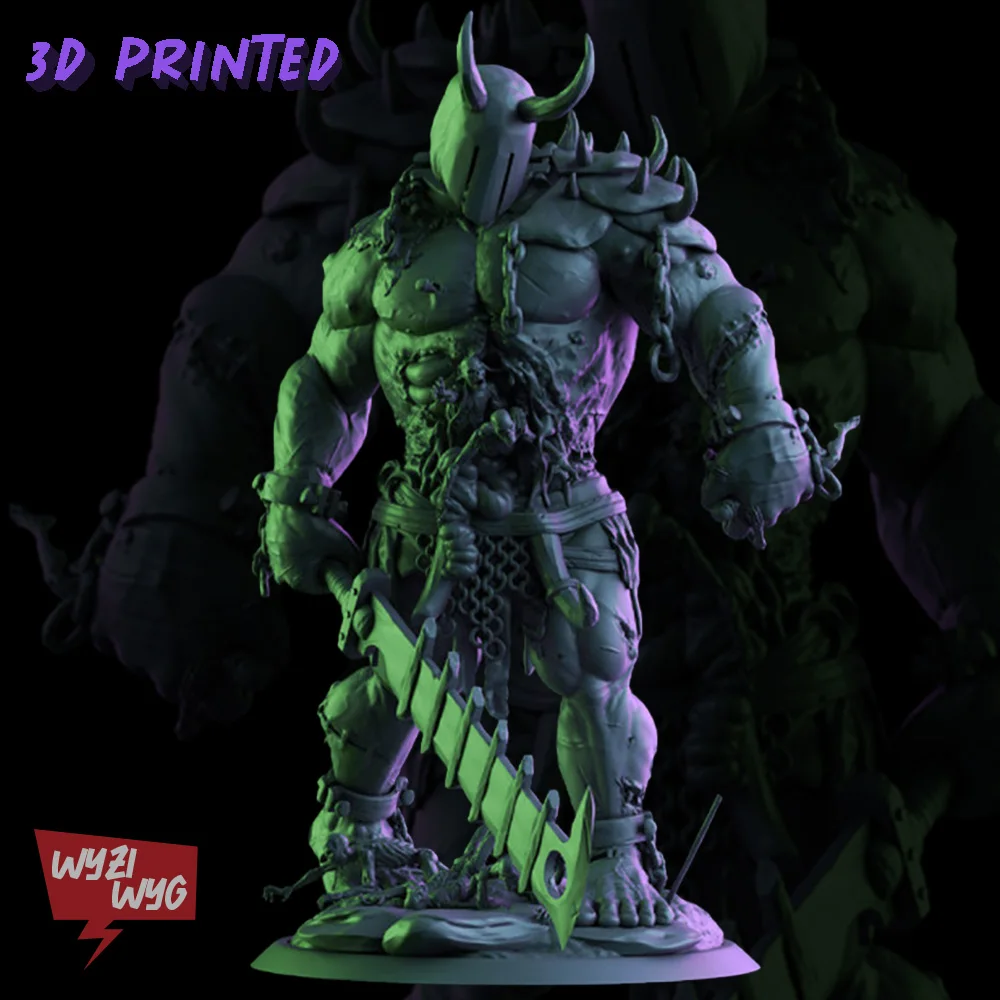 

Titan Miniature, Giant Figure, Barbarian, Chaos Monster, HD 3D Printed Resin Model, Pathfinder, Tabletop, Wargame, DnD