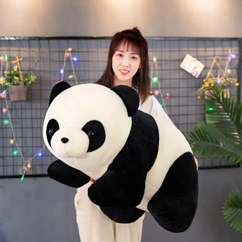 

Милая Детская большая гигантская панда, медведь, 25-60 см, плюшевая кукла-животное, игрушечная подушка, Мультяшные милые куклы для девочек, под...