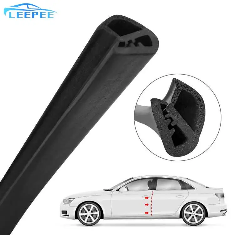 

LEEPEE B Pillar Noise Windproof Protection 2Pcs EPDM Car Door Edge Weatherstrip Auto Sealant Accessories Car Seal Strips
